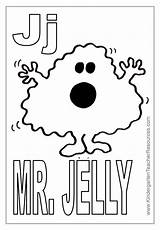 Mr Coloring Pages Grumpy Men Jelly Letter Happy Template sketch template