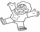 Universe Coloring Pages Steven Protagonist Boy Printable sketch template