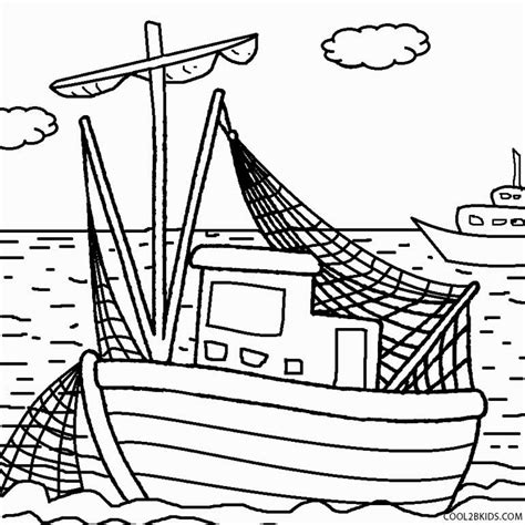printable boat coloring pages  kids
