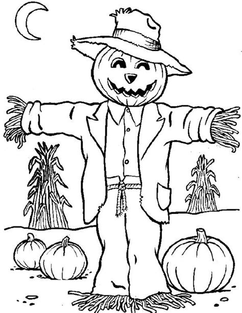 fall coloring pages scarecrow coloring pages halloween coloring sheets