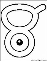 Unown Pulleys Classical sketch template