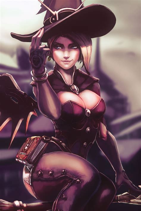 Witch Mercy By G21mm On Deviantart Overwatch Posters