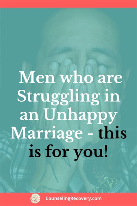 tips for men to cope in an unhappy marriage unhappy