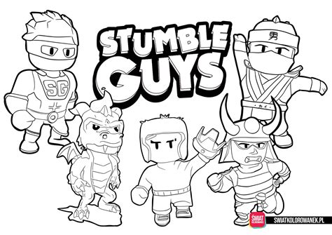 stumble guys coloring pages coloring home