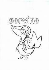 Servine Pokemon Coloring Pages Categories sketch template
