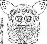 Furby Colorir Imprimir Clicando sketch template