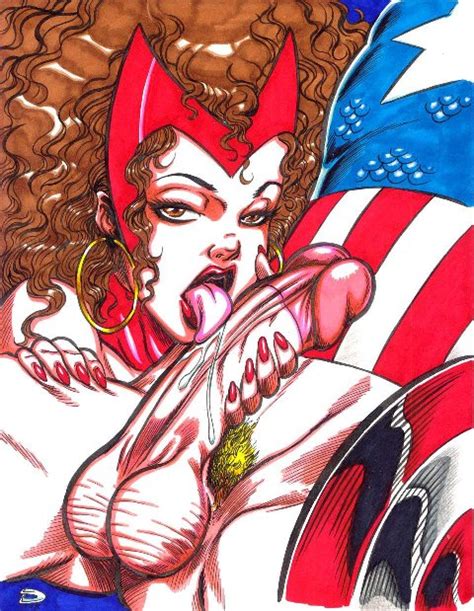 licks captain america s dick scarlet witch magical porn
