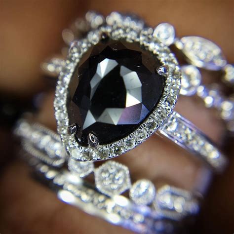 black diamond engagement rings