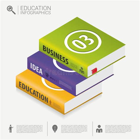 vector book infographic template business success concept