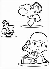 Coloring Pocoyo Pages Coloriage Book Printable Kids sketch template