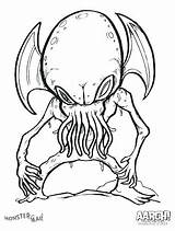 Coloring Pages Creepy Scary Monster Adults Getcolorings Getdrawings Printable Color Colorings sketch template
