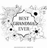 Grandma Nana sketch template