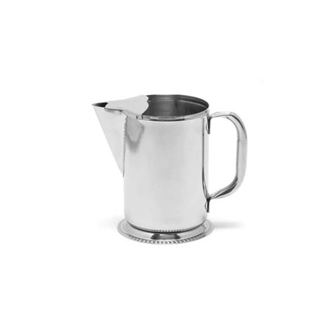 beverage servers stainless water pitcher  oz baker party rentals