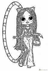 Lol Omg Coloring Pages Swag Dolls Surprise Diva Lady Print Printable Popular Xcolorings sketch template