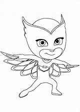Pj Pages Coloring Mask Owlette Getcolorings Color Masks sketch template