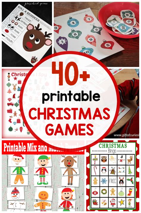 printable christmas games  play  family printable