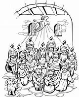 Espíritu Jesús Pentecostes Venida Pentecostés Actividades Iglesia Imprimir Palomas Aburre Seleccionar Dominical Biblicos sketch template
