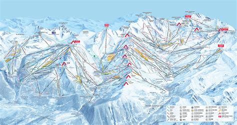 ski map les trois vallees france