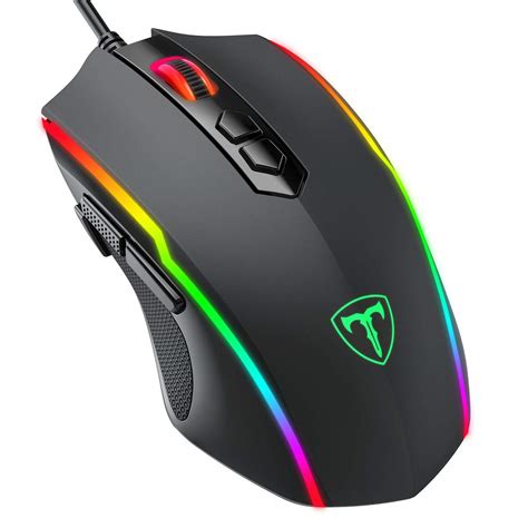 buy pictek gaming mouse wired  programmable buttons chroma rgb