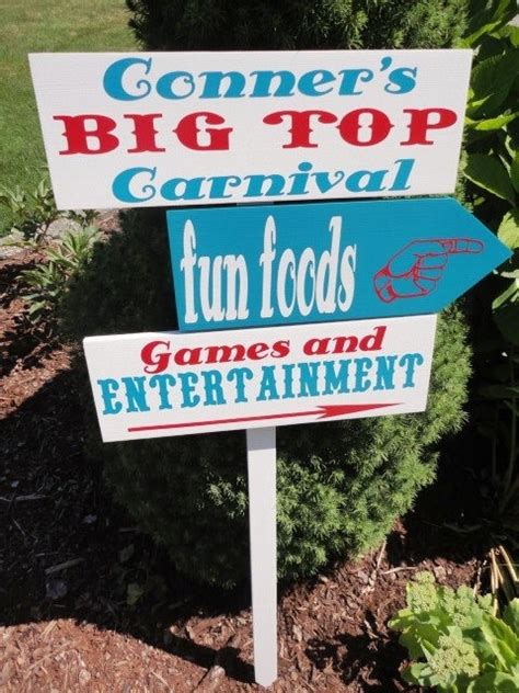 directional signs carnival birthday parties carnival birthday
