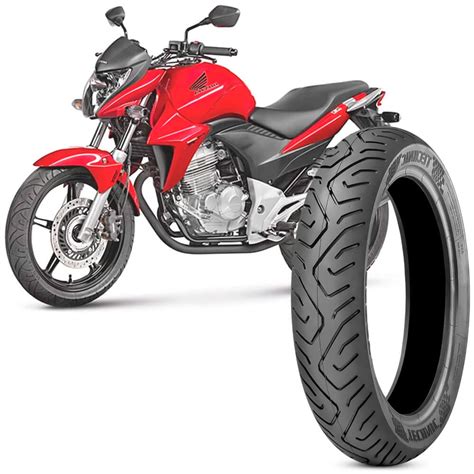 pneu moto honda cb  technic aro     traseiro sport fortbras