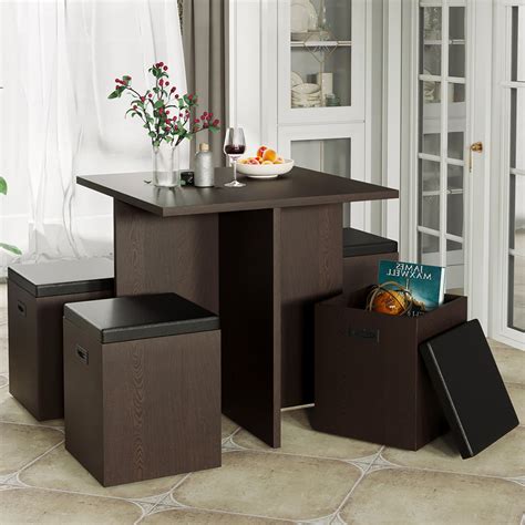 kitchen table  chairs   modern small dining table  storage