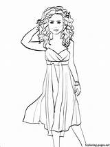 Coloring Shakira Pages Popular sketch template