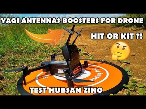 hubsan zino  yagi antenna booster test  drone test anteny yaga dla drona hubsan zino