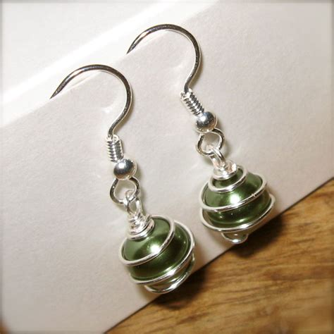 generally creative wire wrapped bead jewelry earrings