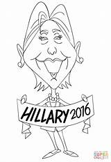 Clinton Hillary Coloring Pages Clipart Printable Drawing Library Popular sketch template