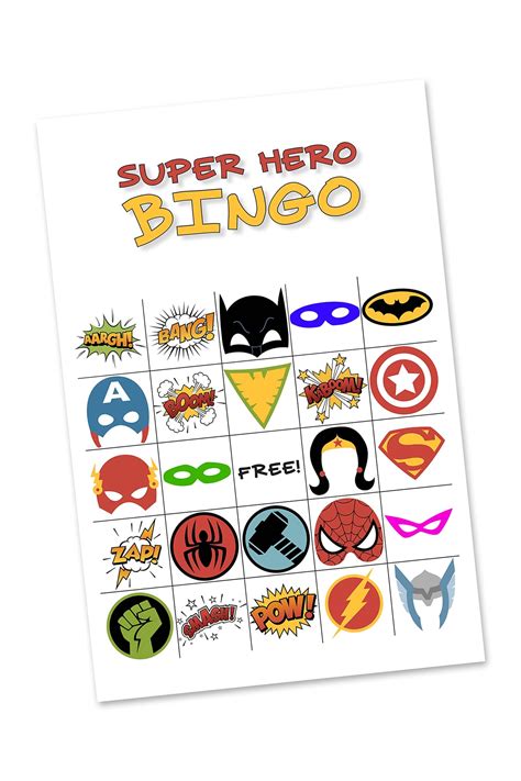 superhero  tags  printable