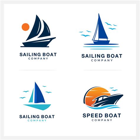 boat logo design inspiration graphic branding element  business   company