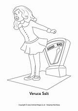 Coloring Pages Chocolate Factory Veruca Colouring Salt Wonka Willy Charlie Oompa Loompa Dahl Roald Sheets Characters Activityvillage Violet Beauregarde Color sketch template