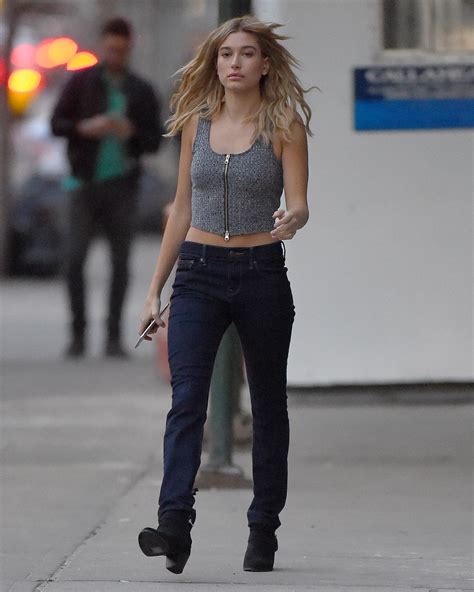Hailey Baldwin Street Style Out In New York City
