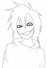 Killer Jeff Anime Creepypasta Pages Coloring Jack Eyeless Deviantart Chibi Sketch Template Slender Laughing Login Girl sketch template