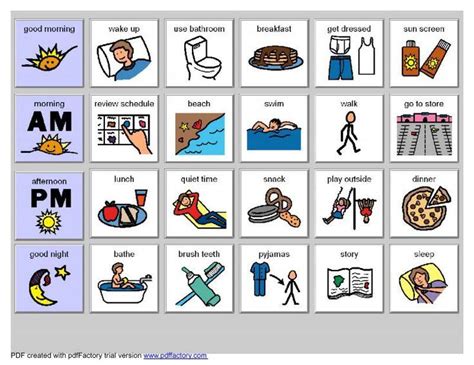 visual pictures  autism worksheet