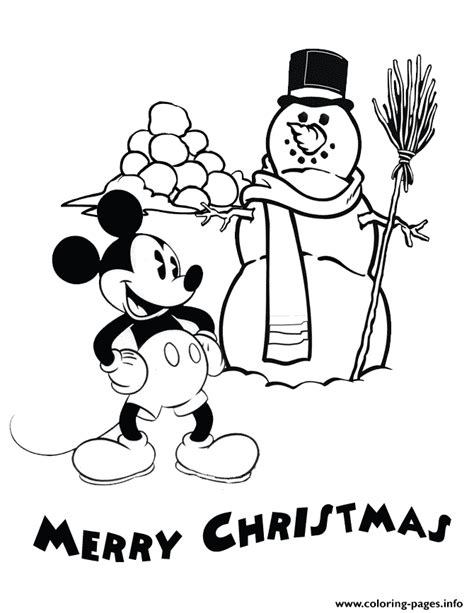 mickey   snowman disney coloring pages printable