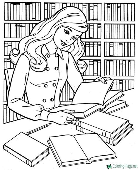girls  school coloring pages  girls