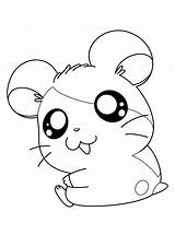 Hamtaro Anime Coloring Pages Cute Printable Hamster Print Book Series sketch template