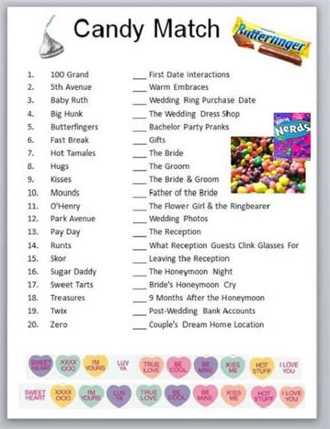 baby shower candy bar games baby shower ideas bridal games bridal