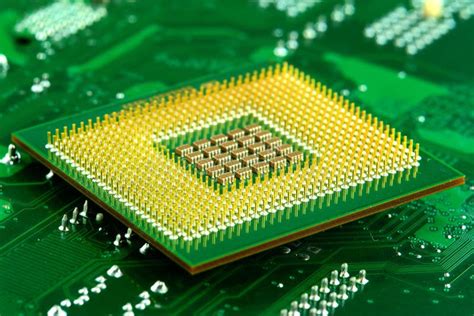 microprocessor royalty  stock photo image