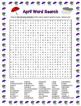 april word search  words  larue learning products tpt