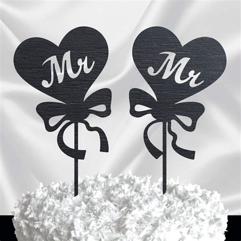 same sex wedding cake topper silhouette couple