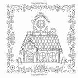 Johanna Christmas Basford Coloring Pages Book Sheets Festive Books Amazon sketch template