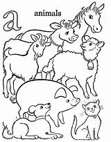 Farm Coloring Animals Pages Printable Animal Books Kids Choose Board sketch template