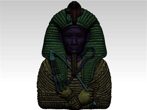 pharaoh tuttankhamon 3d model 125 ztl free3d