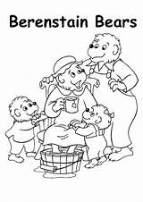 Berenstain Bears Coloring Pages Printable Treehouse Books sketch template