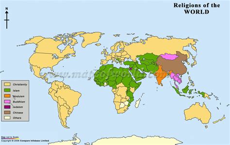 Map Of World Religions