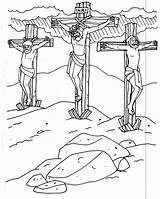 Jesus Coloring Cross Pages Bible Crucified Drawing Christ Died Drawings Crucifixion Kids Sheets Printable Color Crafts Simple School Crucifix God sketch template