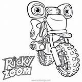 Ricky Zoom Dirt Loop Coloring Bike Pages Xcolorings 121k Resolution Info Type  Size Jpeg sketch template